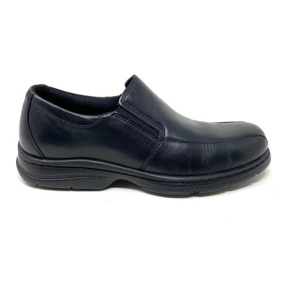 Dunham Men’s Blair Black Leather Slip On EXTRA WIDE - Picture 1 of 7